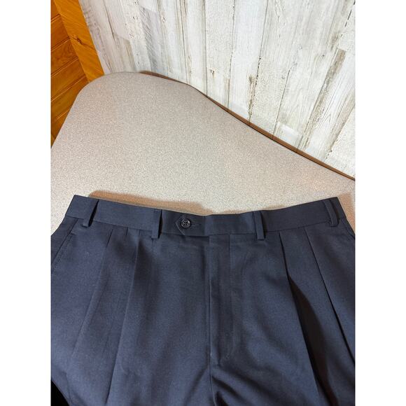 Men's Lauren Ralph‎ Lauren Dress Pants Navy - pleated 36x30 - Picture 4 of 4